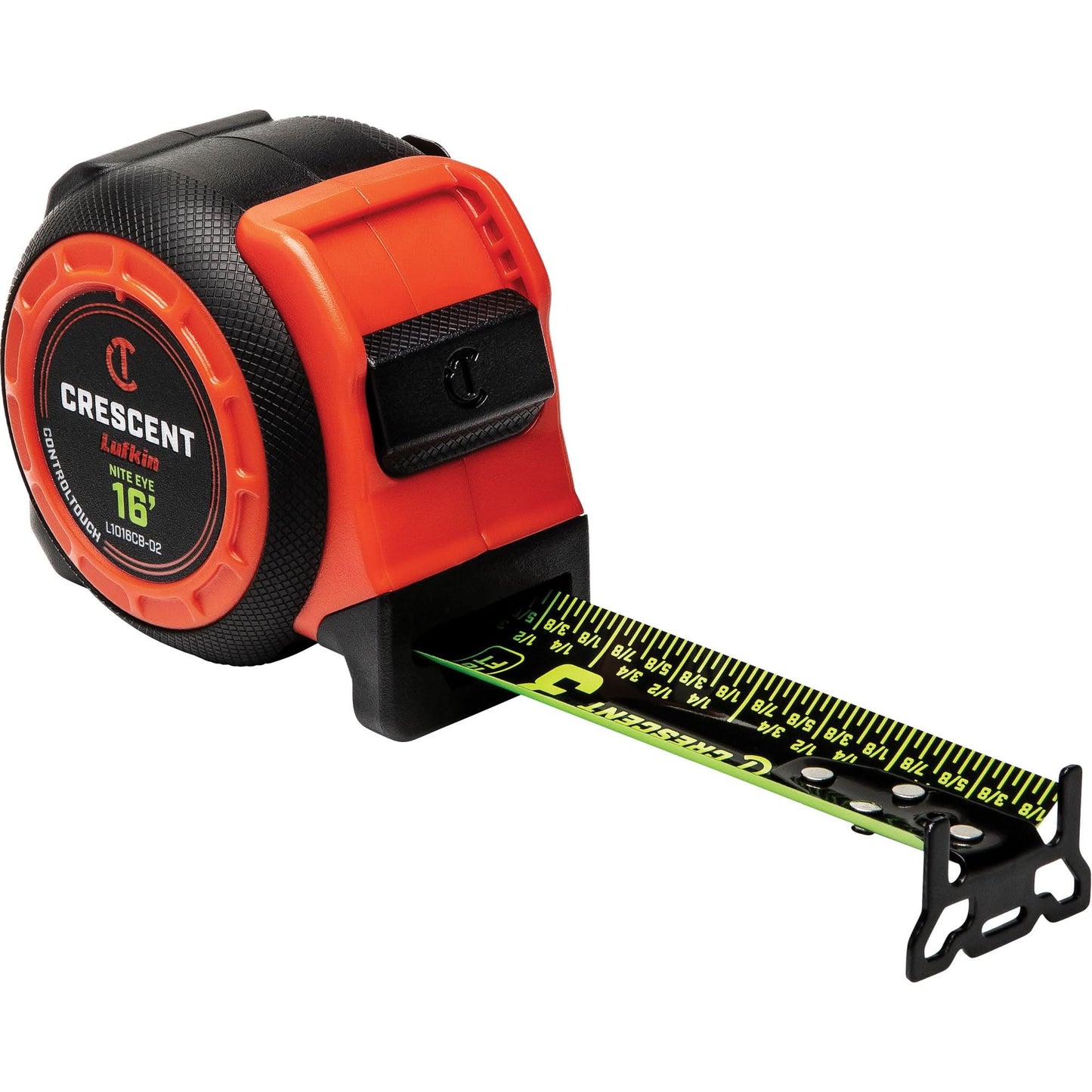 CONTROLTOUCH NITE EYE Tape Measure, 1-3/16" x 16', SAE Graduations