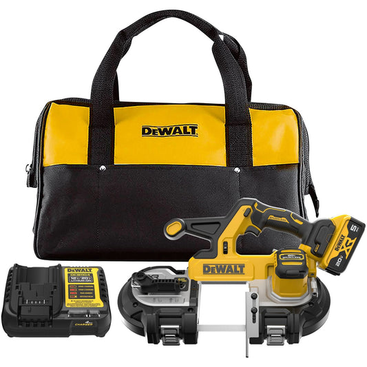 XR® Mid-Size Bandsaw with 5 Ah Battery Kit, 20 V, 3-3/8" Capacity
