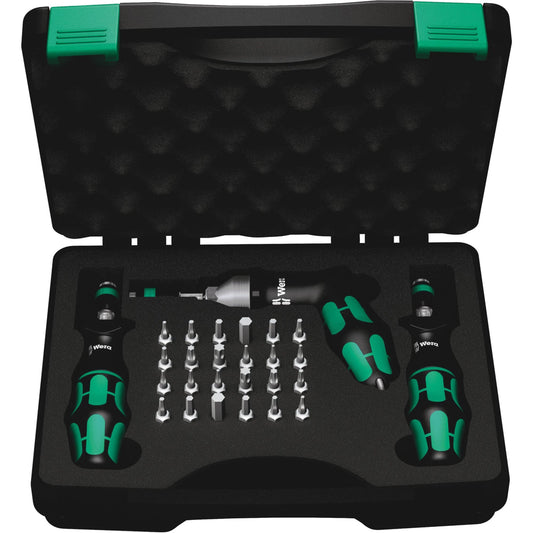 7440/41/42 Kraftform Torque Screwdriver Set, 0.3 - 6.0 Nm Torque Range, 6" Length
