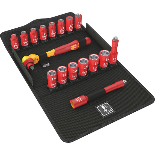 Jeu de cliquet isolé 8100 SB VDE 1 Zyklop, 7 pièces, carré d'entraînement 3/8"