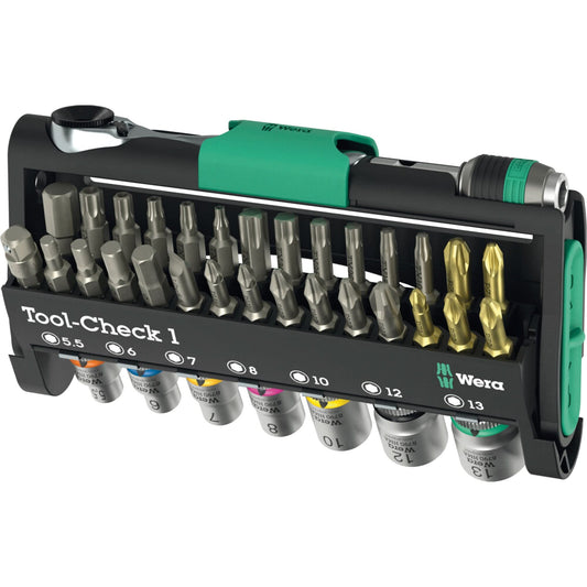 Tool-Check 1 Tool Kit, 38 Pcs, 1/4" Drive Size