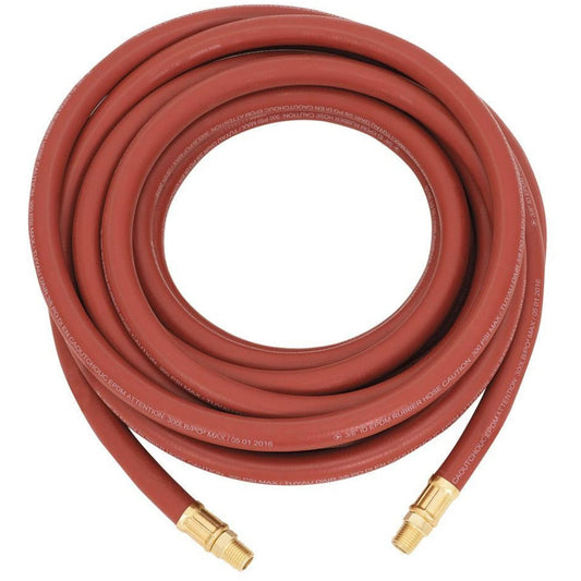 AH3825RB Tuyau d'air en caoutchouc, 3/8 po de diamètre x 25 pi, 300 psi, 1/4 NPT