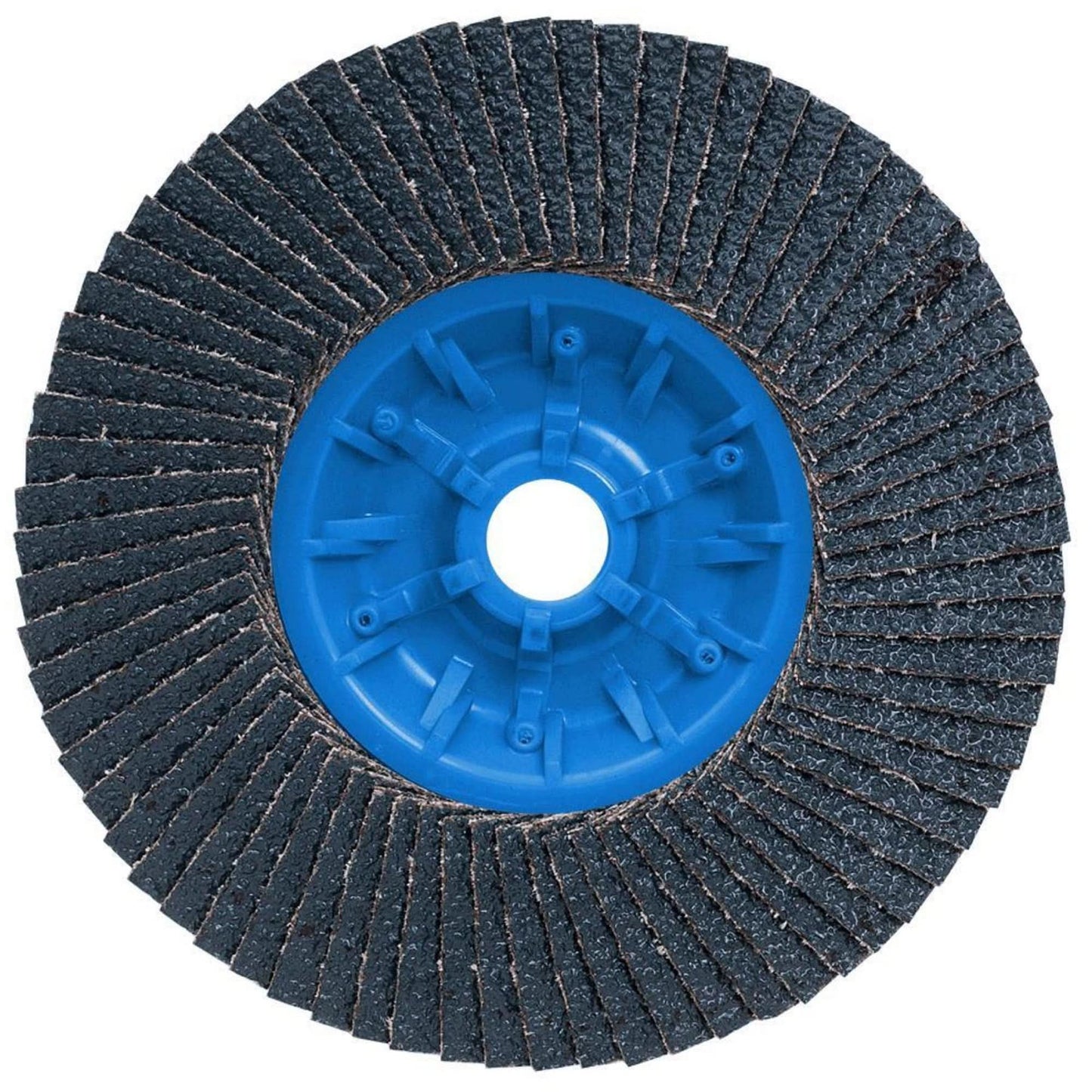POWERBLEND TRM QC Flap Disc, 5" x 5/8"-11, Type 27, Z40 Grit, Zirconia Alumina