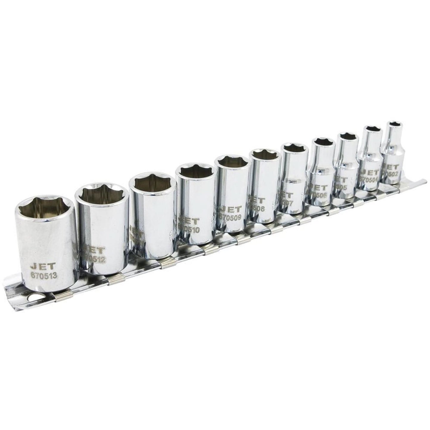 SS1411M-6 6-Point Metric Socket Set, 11 Pcs, 1/4" Drive Size
