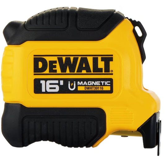 Compact Magnetic Tape Measure, 16', Imperial Graduations