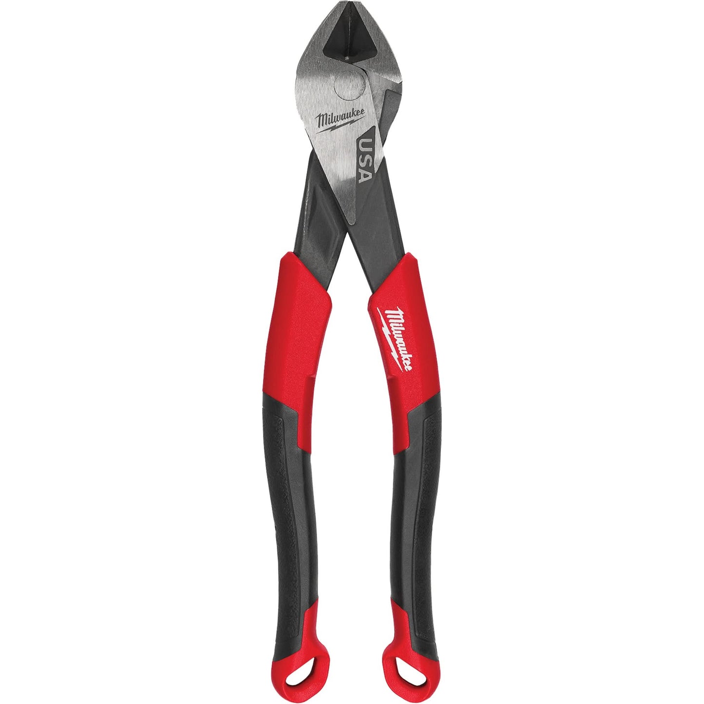 Angled Head Diagonal Comfort Grip Cutting Pliers, 8" L