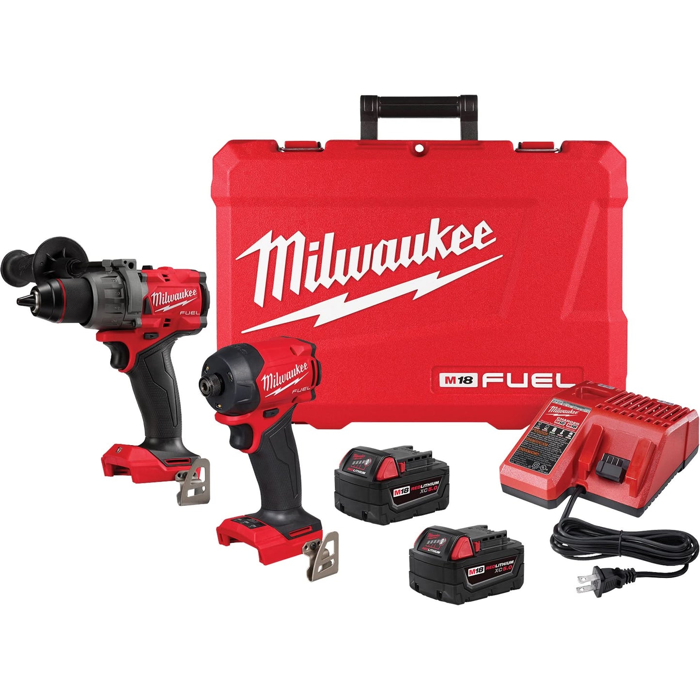 M18 FUEL™ 2-Tool ½” Hammer Drill Driver & SURGE™ ¼” Hex Hydraulic Driver Combo Kit, Lithium-Ion, 18 V