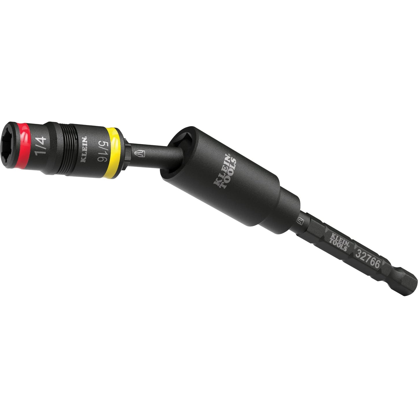 Impact Flip Socket With Swivel Adapter, Hex, 1/4" Drive, 3 Pcs