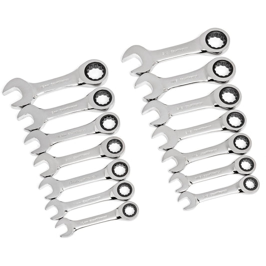 72-Tooth 12 Point Stubby Wrench Set