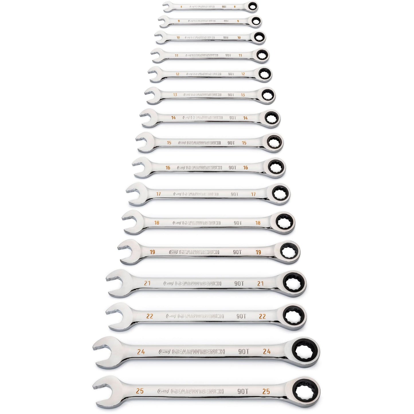 90-Tooth 12 Point Wrench Set