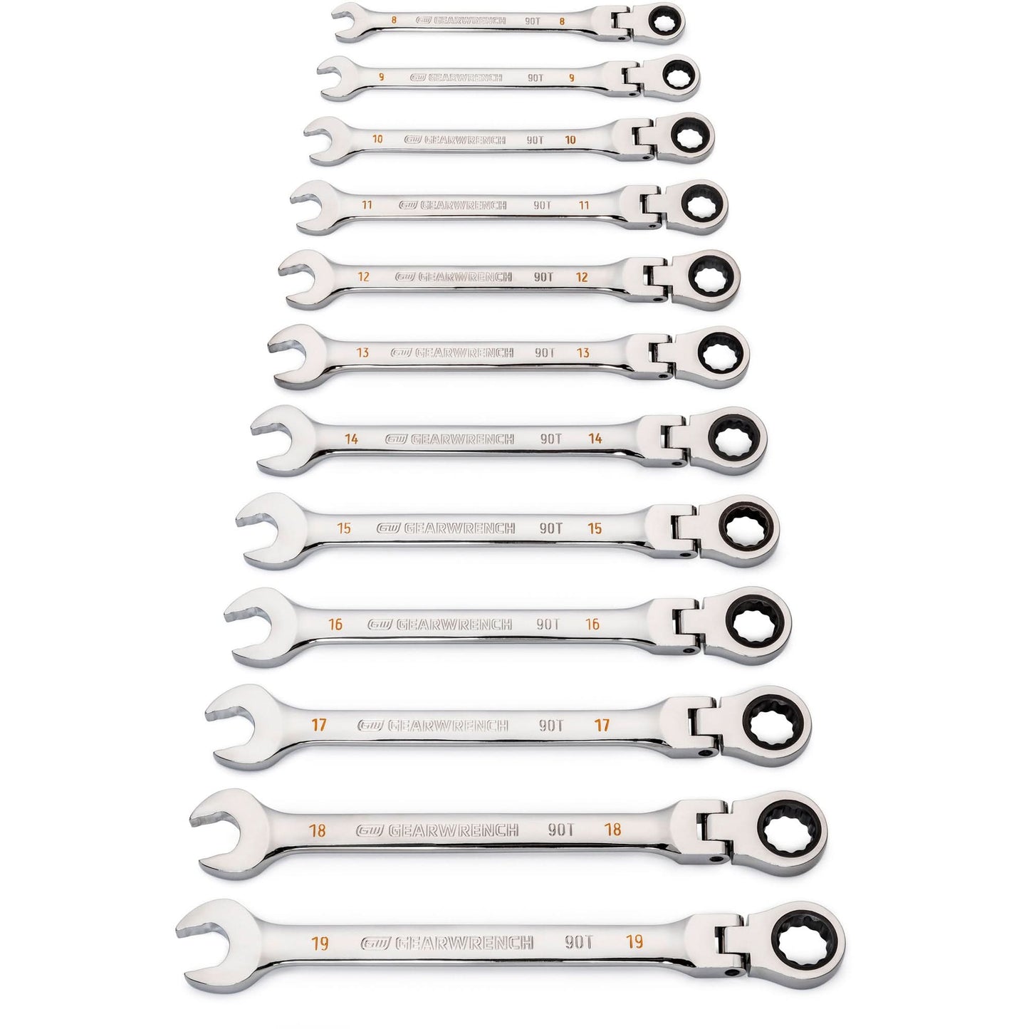 90-Tooth 12 Point Wrench Set
