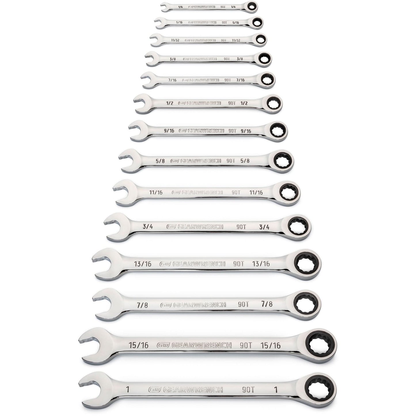 90-Tooth 12 Point SAE Wrench Set