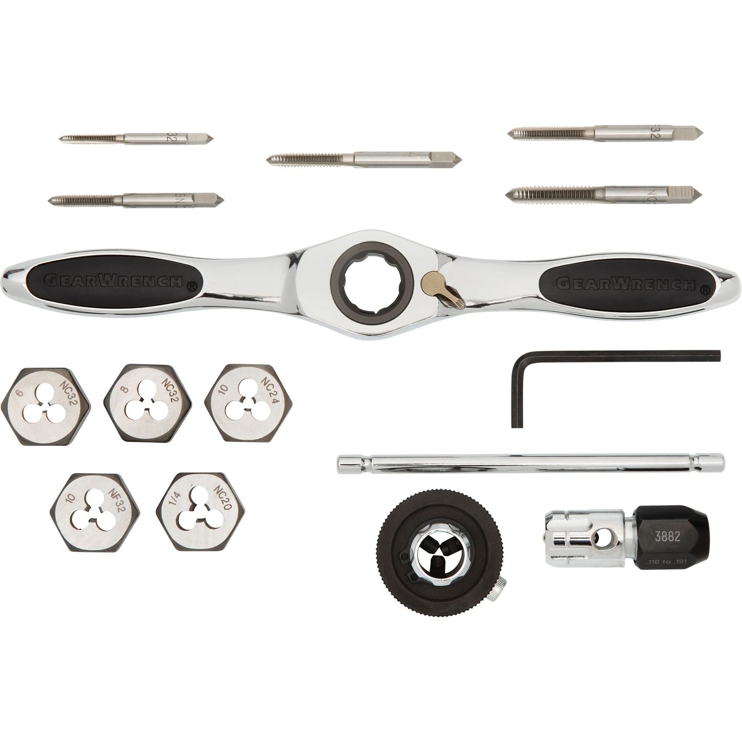 SAE Ratcheting Tap & Die Set
