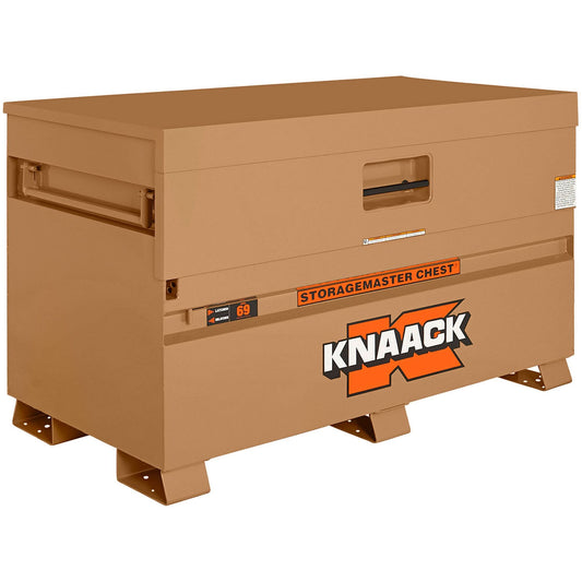 Model 69 Piano Box with Padlock, 60" W x 30" D x 34-1/4" H, Tan