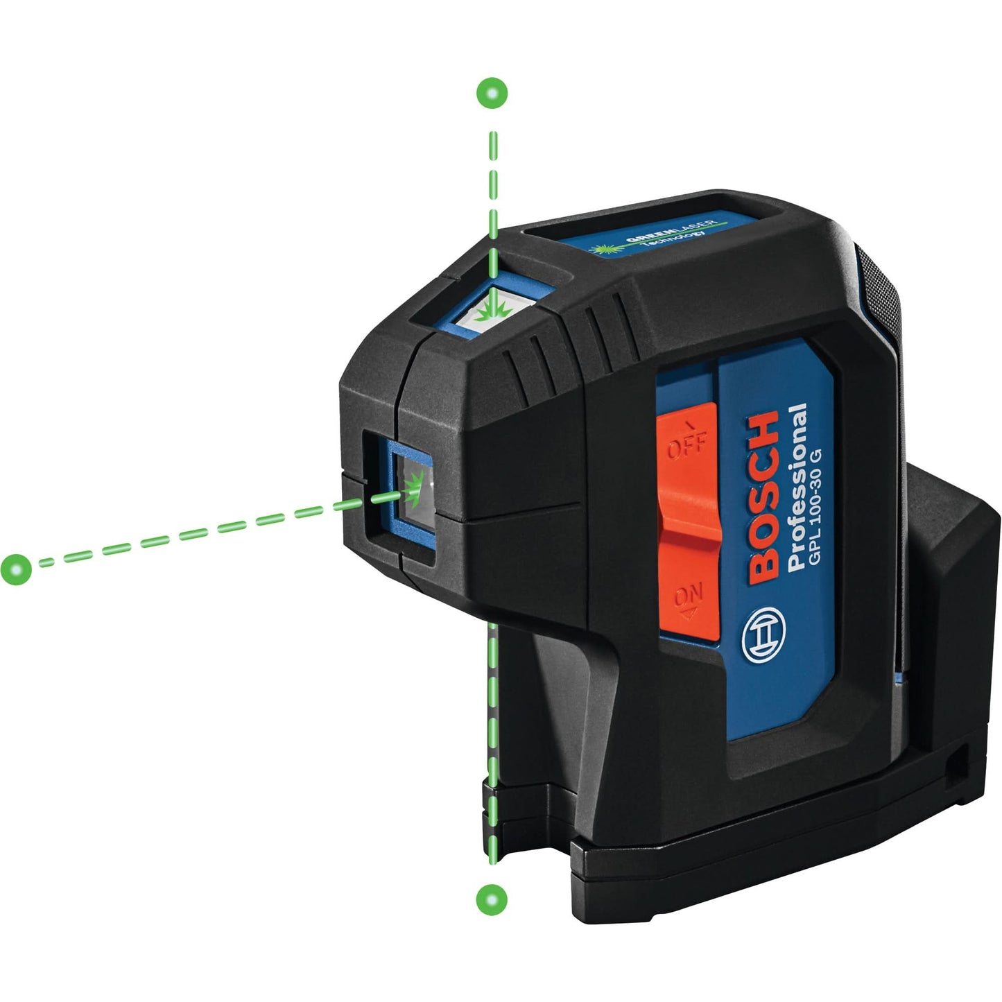 Laser d'alignement autonivelant à trois points à faisceau vert