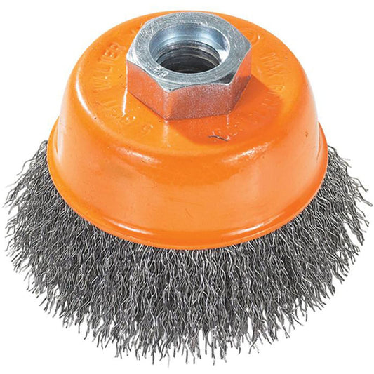 Brosse boisseau ondulée avec anneau