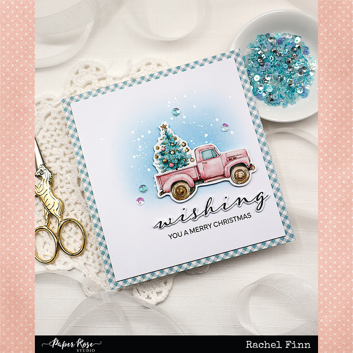 Wishing & Sending Sentiments Clear Stamps 34395