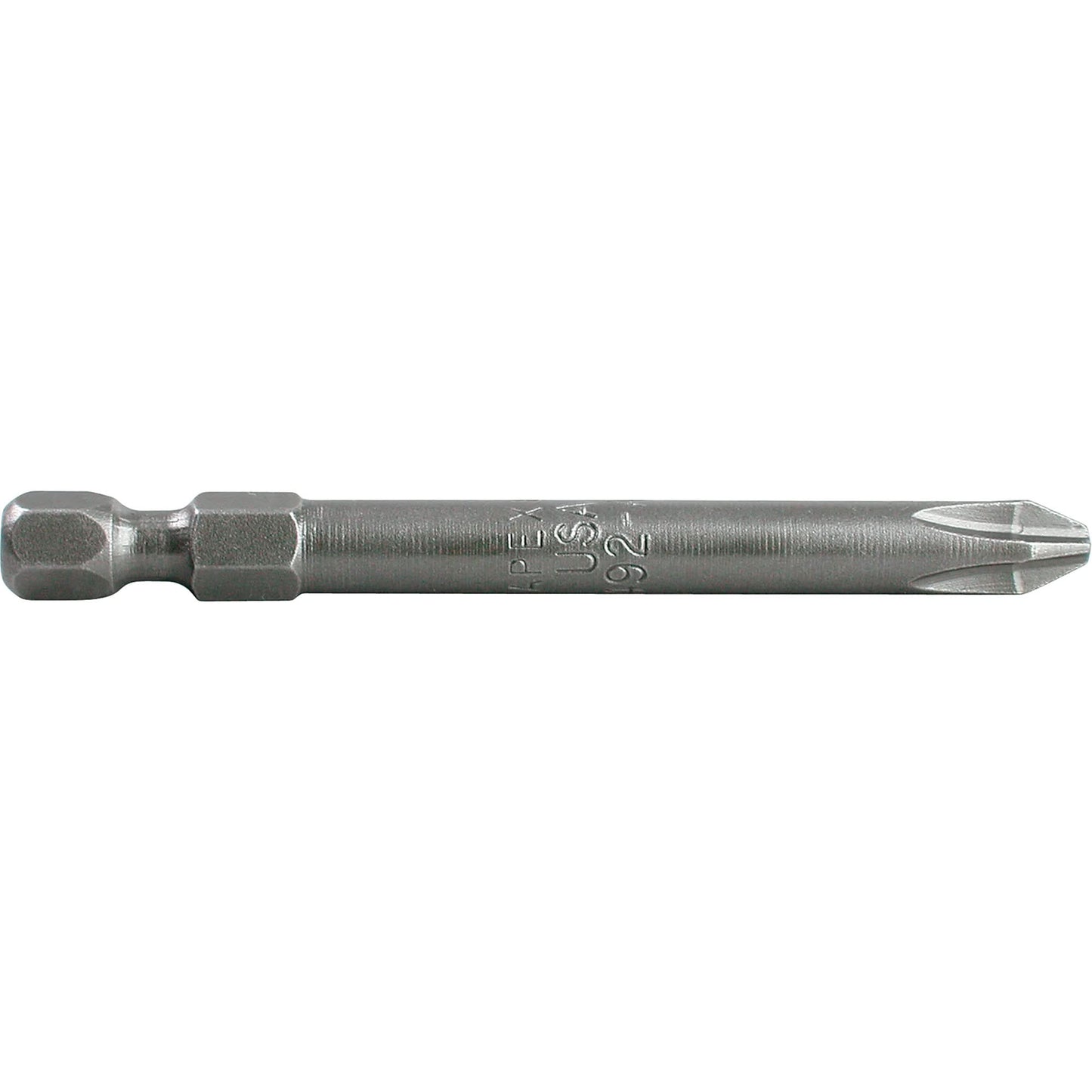 1/4" Phillips Power Drives, Phillips, #3 Tip, 1/4" Drive Size, 3-1/2" Length