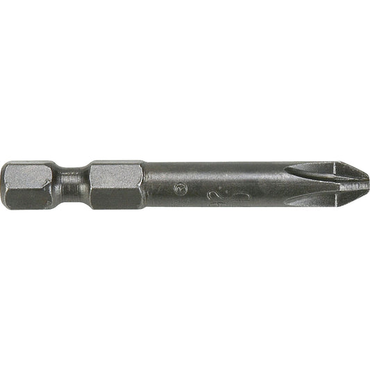 1/4" Posidriv® Power Drive Bits, Pozidriv, #1 Tip, 1/4" Drive Size, 6" Length
