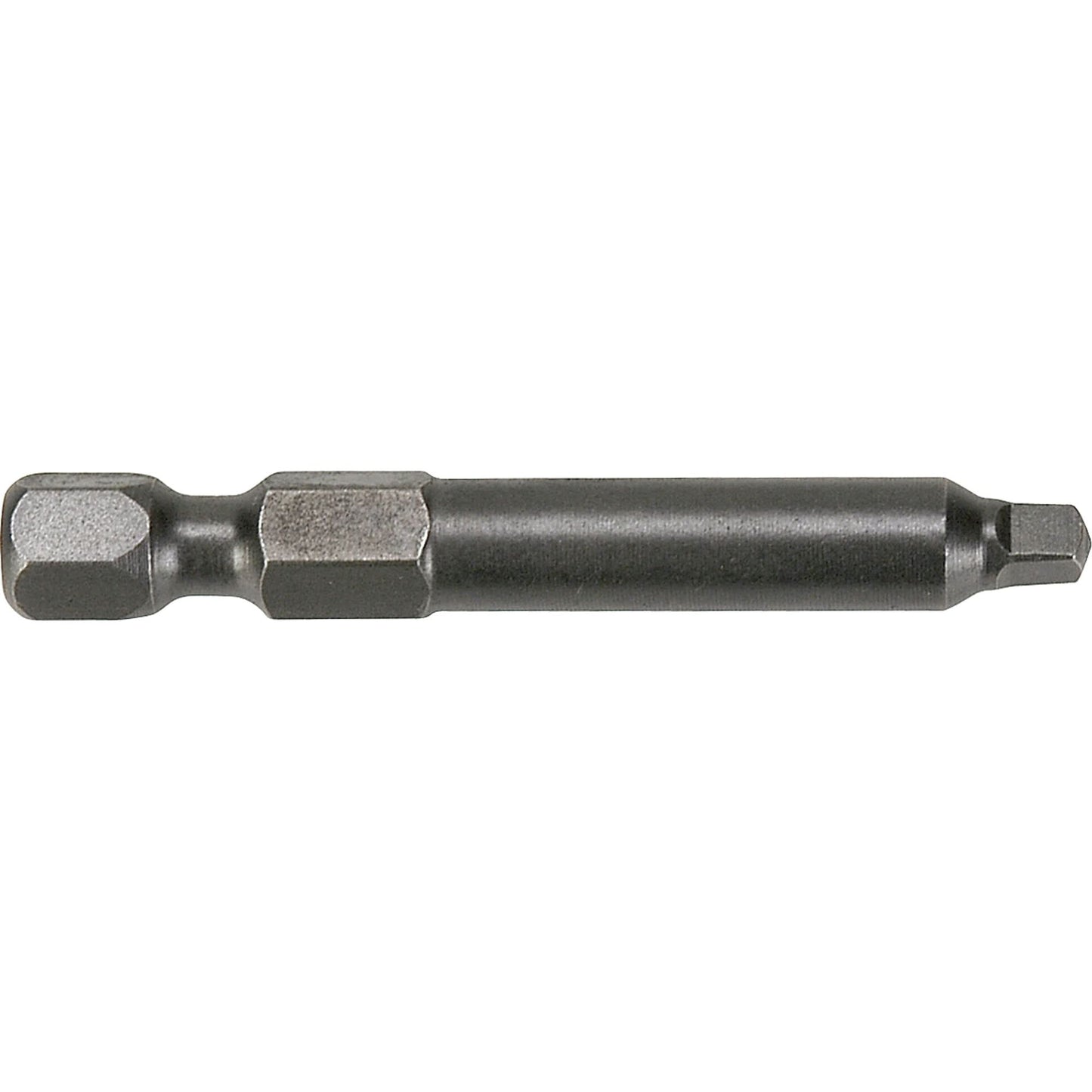1/4" Square Recess Turned Body Power Bits, Square, #2 Tip, 1/4" Drive Size, 2-3/4" Length