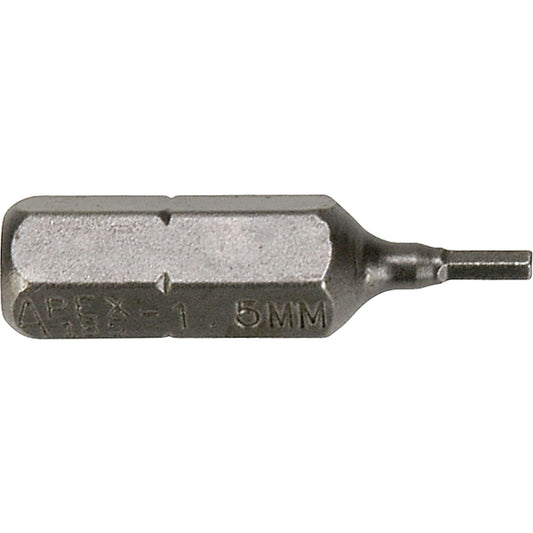 Metric Bits, Hex, 7 mm, 1/4" Drive