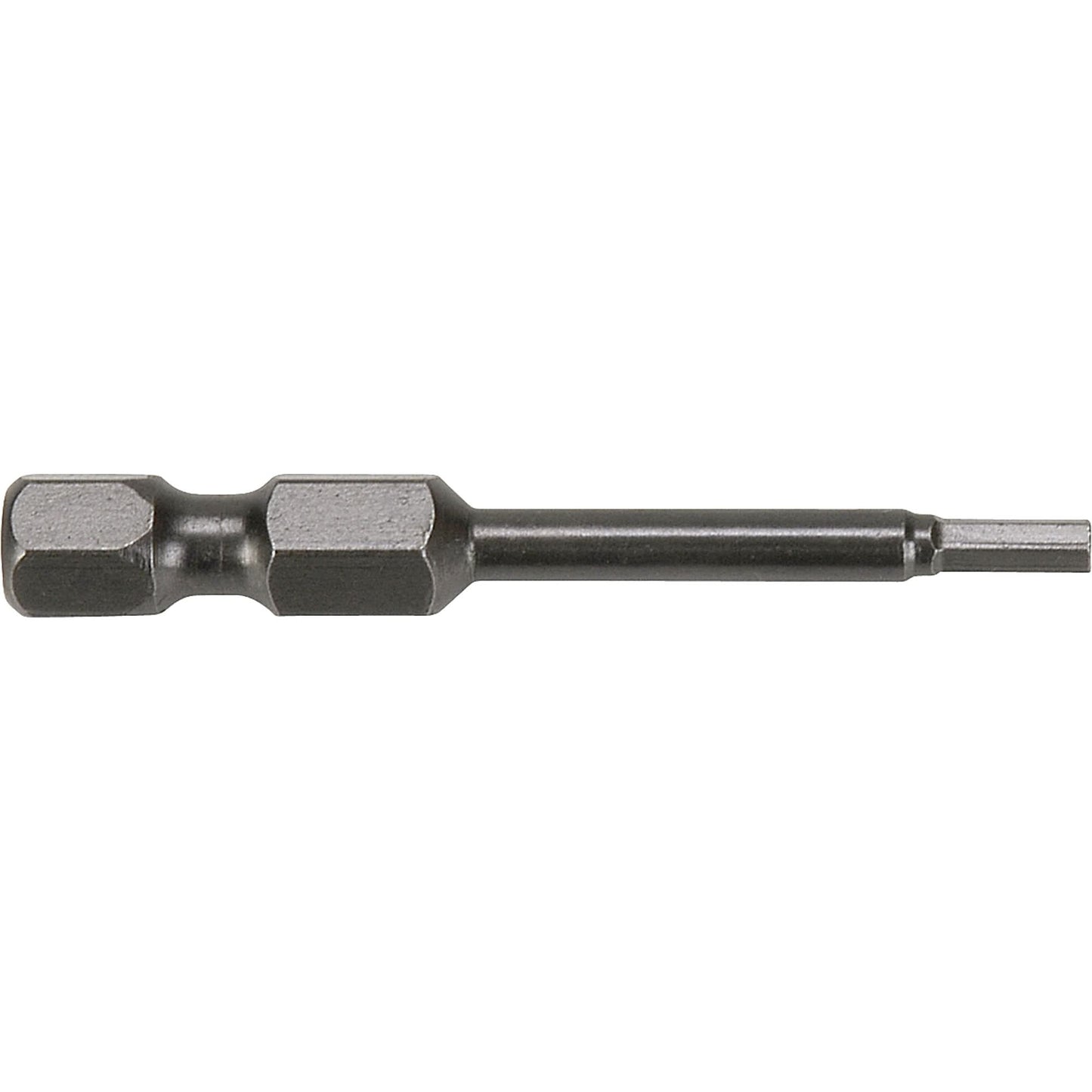 1/4" Sae Hex Power Bits, Hex, 7/32" Tip, 1/4" Drive Size, 1-15/16" Length