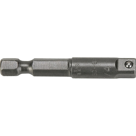 Hex To Male Square Drive Extension, 1/4" Drive Size, 6" L