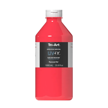 UVFX Black Light Poster Paint - Fluorescent Red