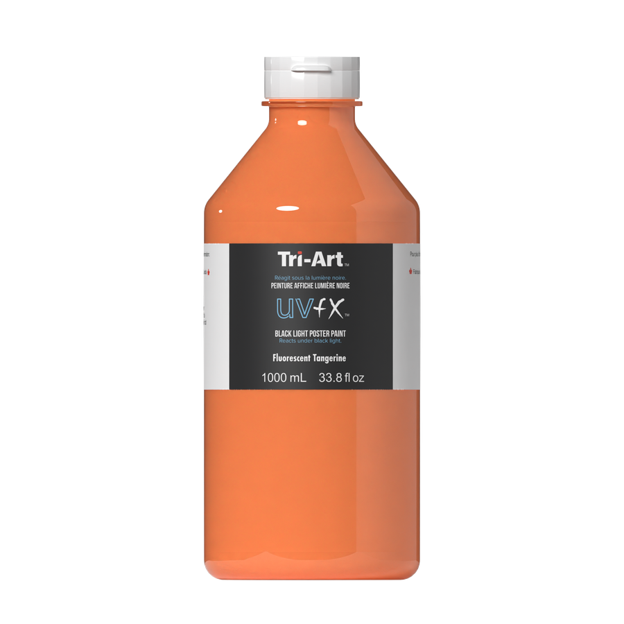 UVFX Black Light Poster Paint - Fluorescent Tangerine