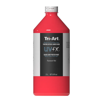 UVFX Black Light Poster Paint - Fluorescent Red