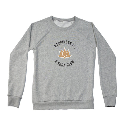 Women's Yoga Glow Crew Sweatshirt, Heather Grey