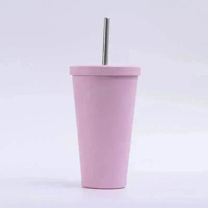 Vacuum stainless steel vacuum flask straw Cup