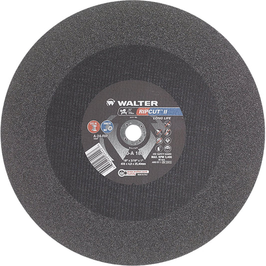 Ripcut II™ High Performance Cut-Off Wheel for Stationary Saws, 18" x 3/16", 1" Arbor, Type 1, Aluminum Oxide, 3400 RPM