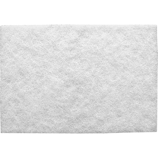 Standard Abrasives™ White Cleaning Hand Pad 827525, Nepheline Syenite, 6" x 9", Super Fine Grit