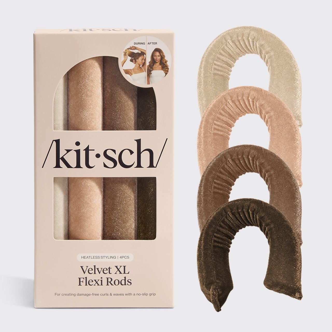 Velvet XL Flexi Rods – 4 Piece Set