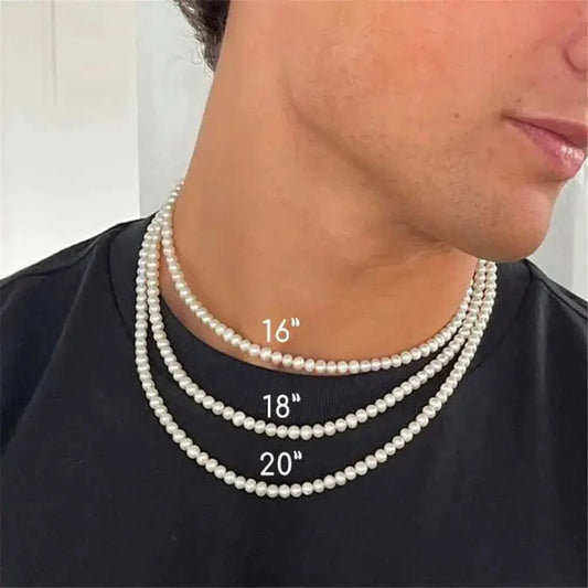 Collier de perles homme