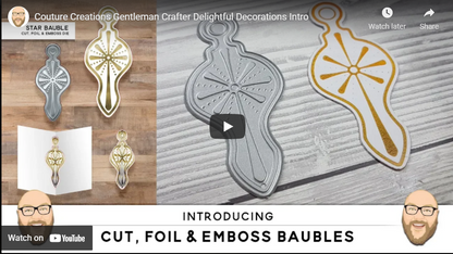 Couture Creations Tree Bauble Cut, Foil and Emboss Die (CO727012)