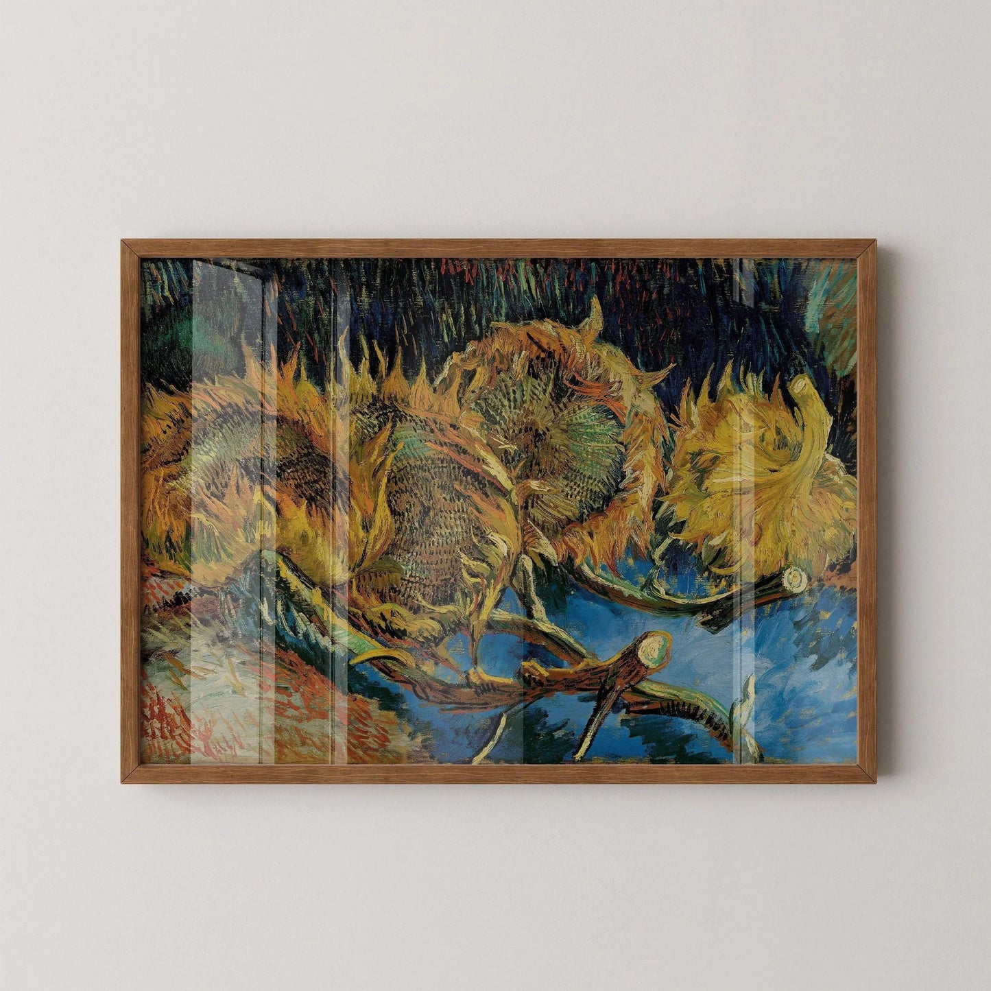 Van Gogh Sunflowers Art Print: Giclee Fine Art, Handframed Option