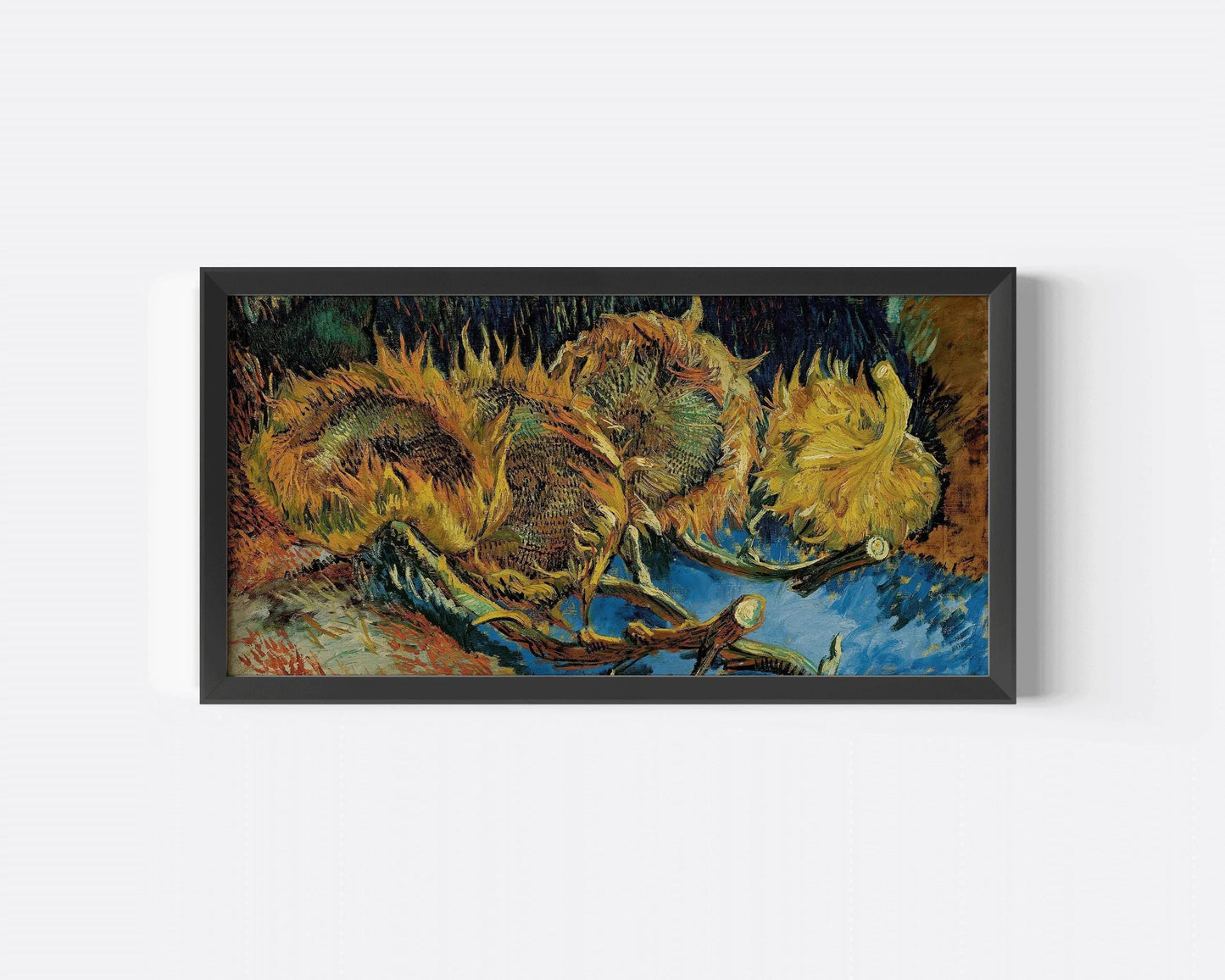 Impression panoramique Tournesols de Van Gogh : Art impressionniste vintage (2x1)