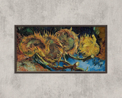 Impression panoramique Tournesols de Van Gogh : Art impressionniste vintage (2x1)