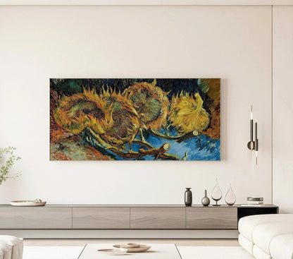 Impression panoramique Tournesols de Van Gogh : Art impressionniste vintage (2x1)