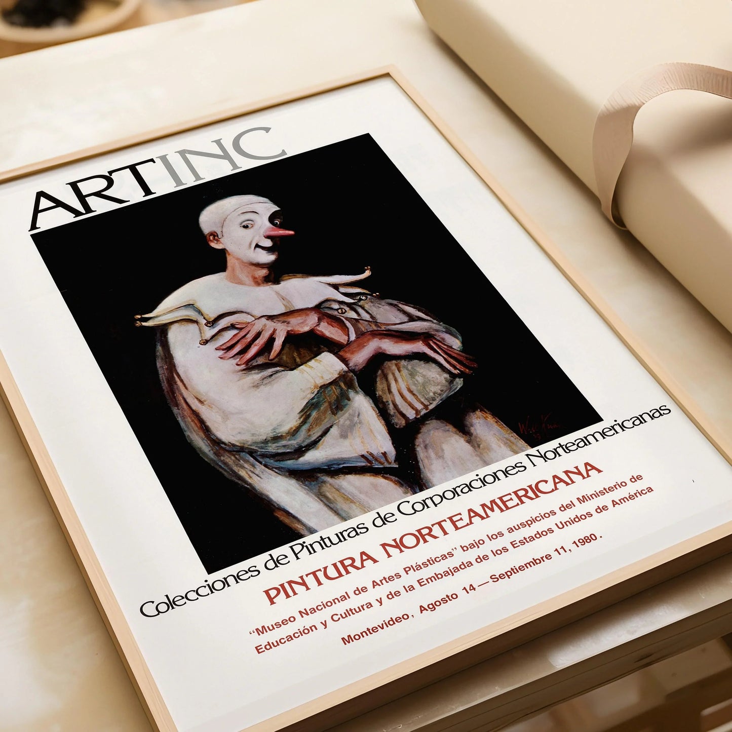 Vintage Poster - ART INC (USIA Poster in Spanish) | Available handframed or unframed