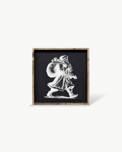 Vintage Santa - Framed Christmas Print
