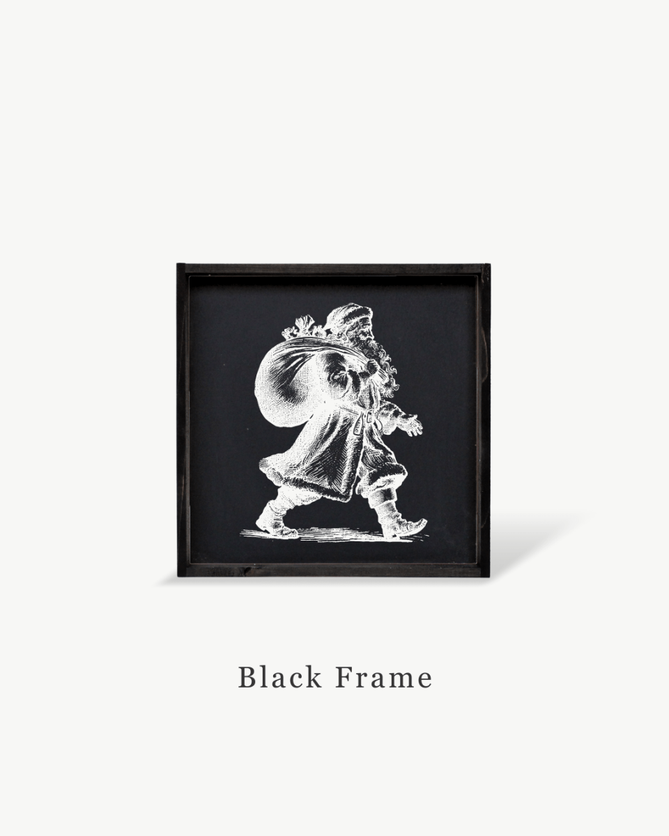 Vintage Santa - Framed Christmas Print