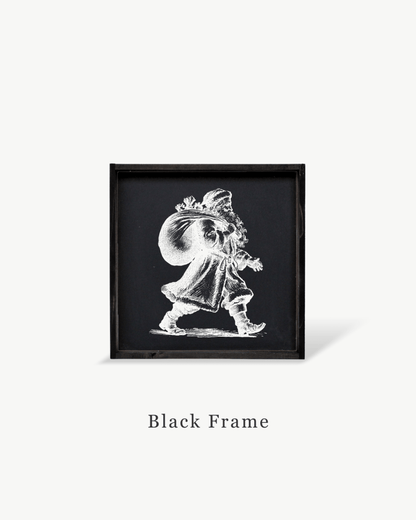Vintage Santa - Framed Christmas Print