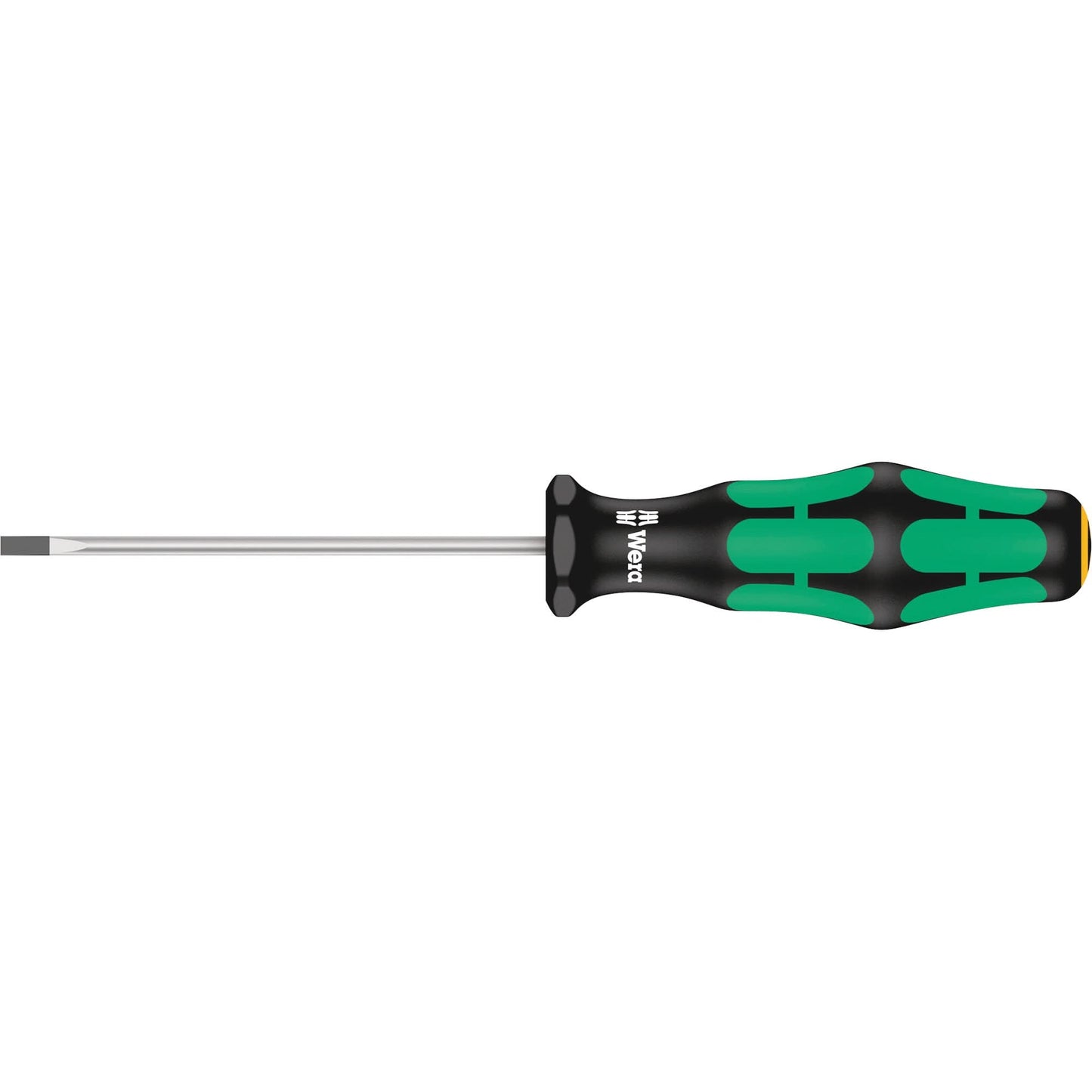 Slotted Screwdriver, 3/32" Tip, Round, 5-11/16" L, Plastic Handle