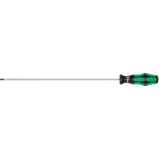 Slotted Screwdriver, 5/32" Tip, Round, 15-3/4" L, Plastic Handle