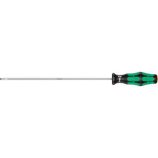 Slotted Screwdriver, 3.5 mm Tip, Round, 11-1/16" L, Plastic Handle