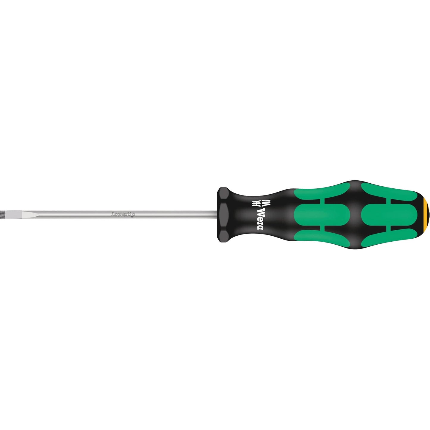 Slotted Screwdriver, 4 mm Tip, Round, 7-25/32" L, Plastic Handle