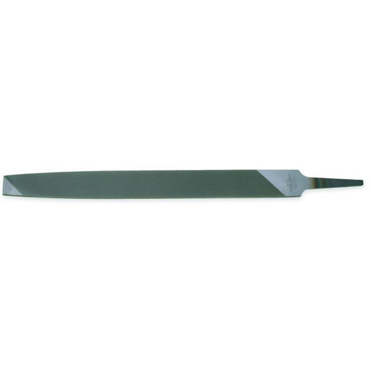 Long Angle Lathe File, Flat, 12", Bastard